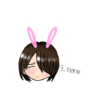 うさ耳片目っ子（個別スタンプ：7）