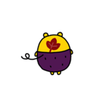 サツマイモくま あき（個別スタンプ：1）