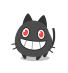 不思議な黒猫スキャット（個別スタンプ：1）