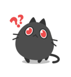 不思議な黒猫スキャット（個別スタンプ：18）