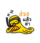YellowOctopus fun diving（個別スタンプ：11）