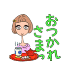 お洒落女子友 ハート大好き（個別スタンプ：12）