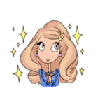 お洒落女子友 ハート大好き（個別スタンプ：35）