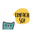 Happy Blue Bear in Sep. Deutsch.（個別スタンプ：11）