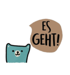 Happy Blue Bear in Sep. Deutsch.（個別スタンプ：15）