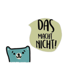 Happy Blue Bear in Sep. Deutsch.（個別スタンプ：34）