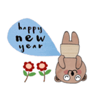 Happy Bear, Happy New year.（個別スタンプ：8）