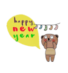 Happy Bear, Happy New year.（個別スタンプ：14）