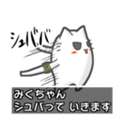 ▼みくちゃん▼名前スタンプfeat.ネコッチ（個別スタンプ：22）