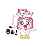 >> My name is NaNa..Dog..（個別スタンプ：22）