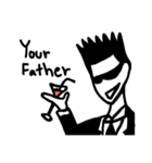 Mr.Black Sunglasses（個別スタンプ：1）