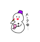 6体のゆきだるま（個別スタンプ：10）