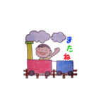 息子のゆるめスタンプ、色えんぴつな毎日（個別スタンプ：15）