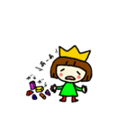 おかっぱプリンセス（個別スタンプ：1）