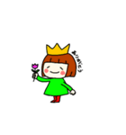 おかっぱプリンセス（個別スタンプ：2）