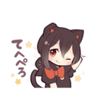 黒猫少女（個別スタンプ：1）