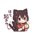 黒猫少女（個別スタンプ：8）