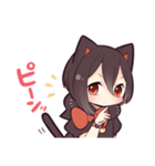 黒猫少女（個別スタンプ：17）