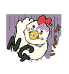 ニワトリ七変化（個別スタンプ：8）