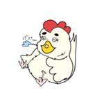 ニワトリ七変化（個別スタンプ：18）