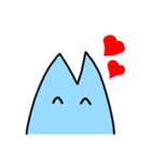 あおいねこ（個別スタンプ：4）