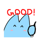 あおいねこ（個別スタンプ：5）