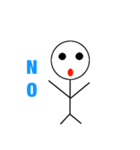 全く表情を変えない棒人間（個別スタンプ：16）