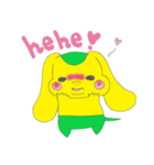Alien Pink＆Yellow（個別スタンプ：7）