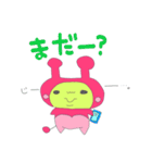 Alien Pink＆Yellow（個別スタンプ：16）