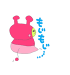 Alien Pink＆Yellow（個別スタンプ：18）