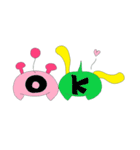Alien Pink＆Yellow（個別スタンプ：33）