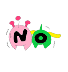 Alien Pink＆Yellow（個別スタンプ：34）