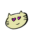 ゆるゆる猫と野菜のスタンプ（個別スタンプ：1）