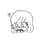 白い女の子（個別スタンプ：4）