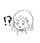 白い女の子（個別スタンプ：6）