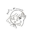 白い女の子（個別スタンプ：8）
