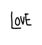 シンプルな英語 (手書き)（個別スタンプ：4）