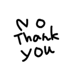 シンプルな英語 (手書き)（個別スタンプ：6）