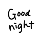 シンプルな英語 (手書き)（個別スタンプ：9）