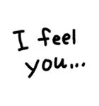 シンプルな英語 (手書き)（個別スタンプ：14）