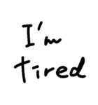 シンプルな英語 (手書き)（個別スタンプ：16）