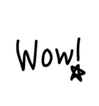 シンプルな英語 (手書き)（個別スタンプ：18）