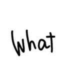 シンプルな英語 (手書き)（個別スタンプ：19）
