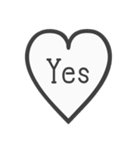 ひとことお返事 英語編（個別スタンプ：1）