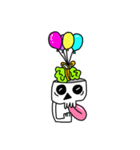 Neon Brain Skull（個別スタンプ：2）