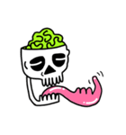Neon Brain Skull（個別スタンプ：4）