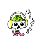Neon Brain Skull（個別スタンプ：5）