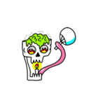 Neon Brain Skull（個別スタンプ：6）