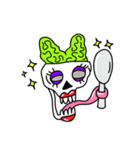 Neon Brain Skull（個別スタンプ：7）
