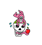 Neon Brain Skull（個別スタンプ：11）